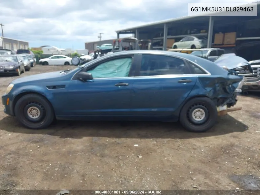 2013 Chevrolet Caprice Police VIN: 6G1MK5U31DL829463 Lot: 40301081