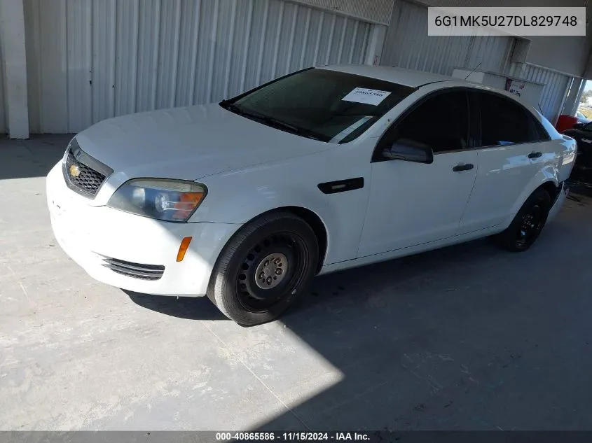 6G1MK5U27DL829748 2013 Chevrolet Caprice Police