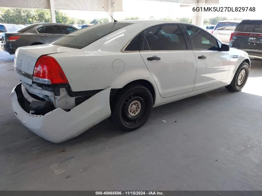 6G1MK5U27DL829748 2013 Chevrolet Caprice Police