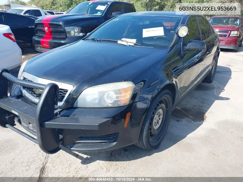 2014 Chevrolet Caprice Police VIN: 6G3NS5U2XEL953669 Lot: 40640433