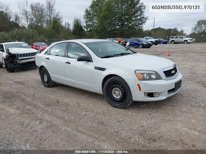 2014 Chevrolet Caprice Police VIN: 6G3NS5U35EL970131 Lot: 40881088