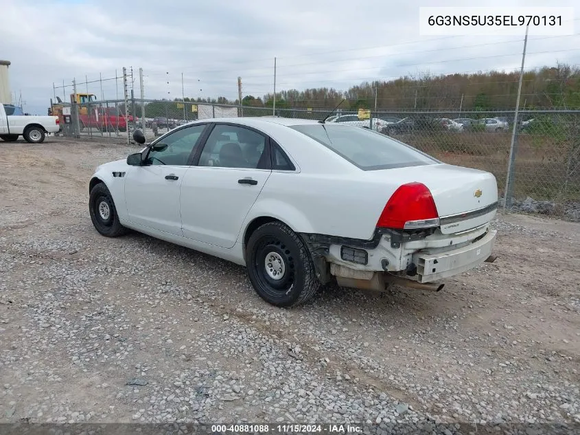 2014 Chevrolet Caprice Police VIN: 6G3NS5U35EL970131 Lot: 40881088