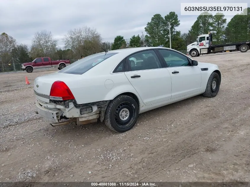 2014 Chevrolet Caprice Police VIN: 6G3NS5U35EL970131 Lot: 40881088