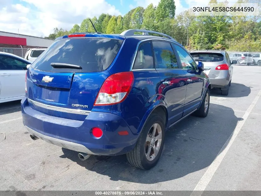 2012 Chevrolet Captiva Sport Ltz VIN: 3GNFL4E58CS644590 Lot: 40278675