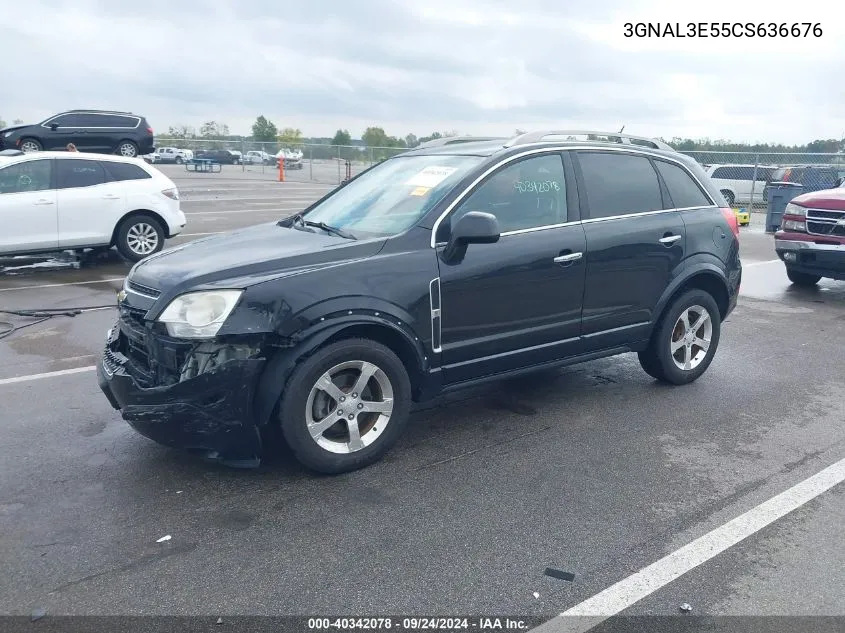 2012 Chevrolet Captiva Sport Lt VIN: 3GNAL3E55CS636676 Lot: 40342078