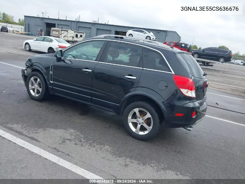 2012 Chevrolet Captiva Sport Lt VIN: 3GNAL3E55CS636676 Lot: 40342078