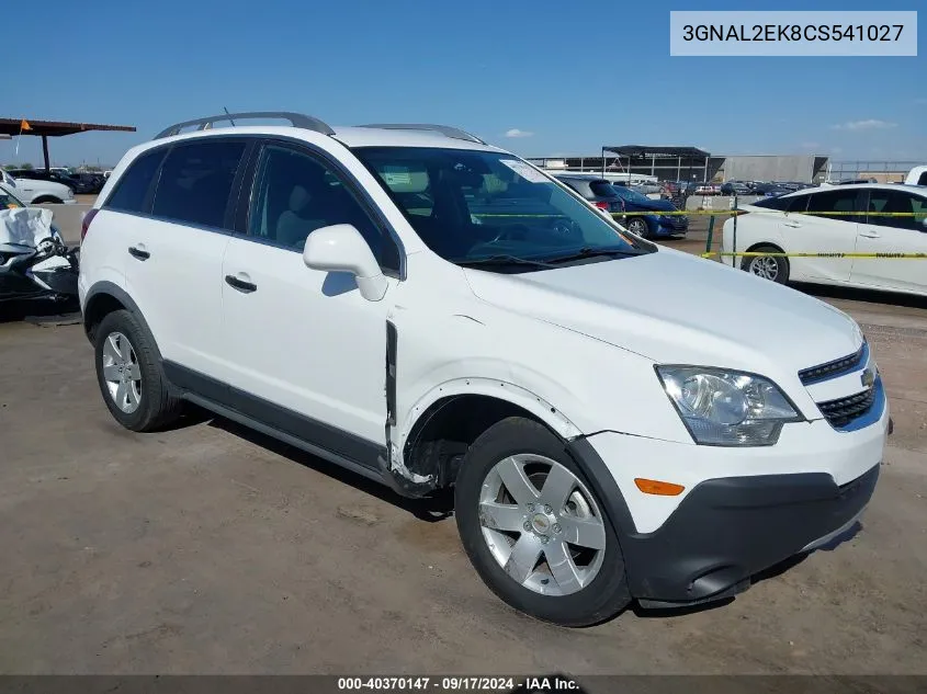 2012 Chevrolet Captiva Sport 2Ls VIN: 3GNAL2EK8CS541027 Lot: 40370147