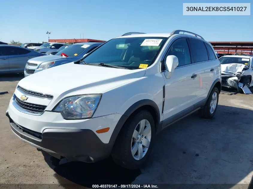 2012 Chevrolet Captiva Sport 2Ls VIN: 3GNAL2EK8CS541027 Lot: 40370147