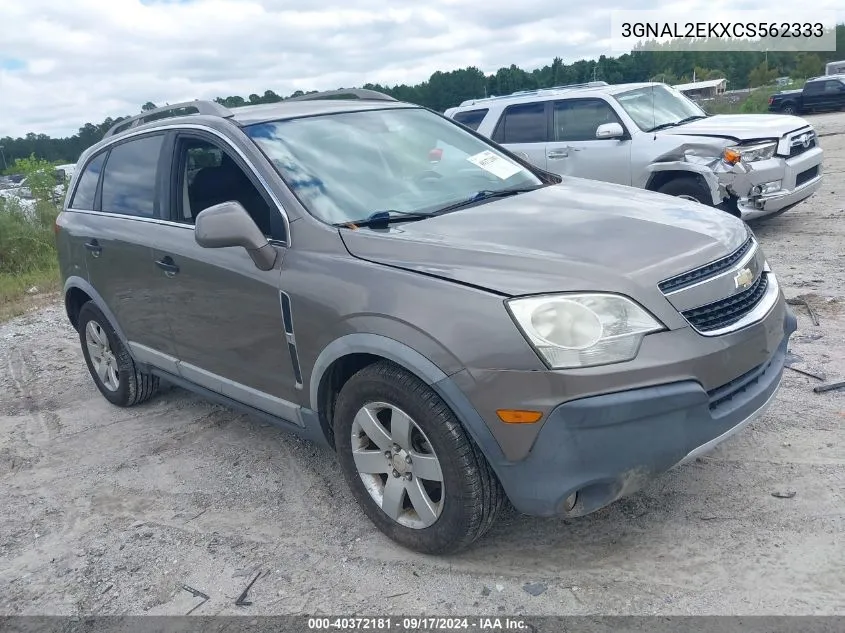 2012 Chevrolet Captiva Sport 2Ls VIN: 3GNAL2EKXCS562333 Lot: 40372181