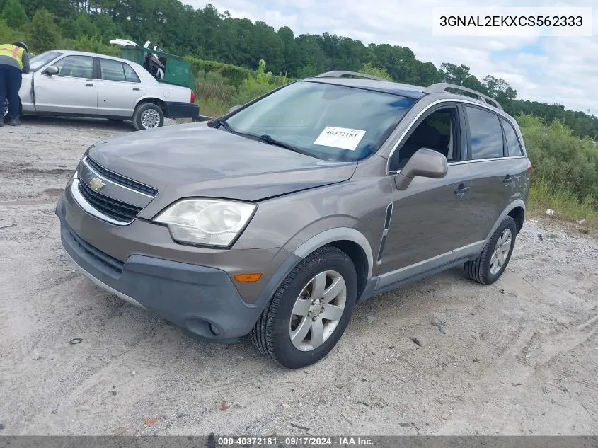 2012 Chevrolet Captiva Sport 2Ls VIN: 3GNAL2EKXCS562333 Lot: 40372181