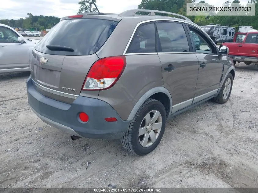 2012 Chevrolet Captiva Sport 2Ls VIN: 3GNAL2EKXCS562333 Lot: 40372181