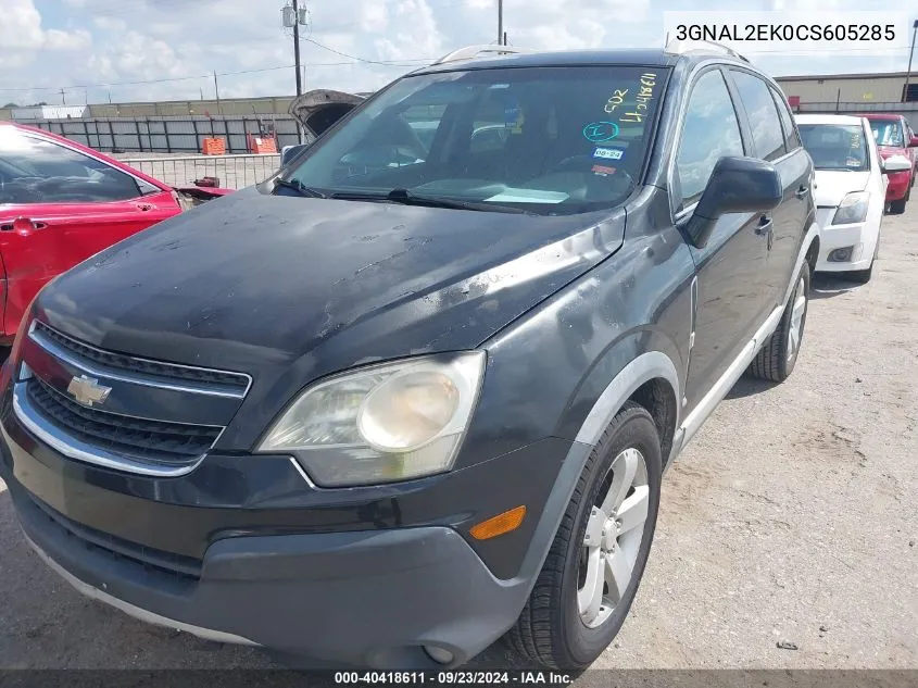 2012 Chevrolet Captiva Sport 2Ls VIN: 3GNAL2EK0CS605285 Lot: 40418611