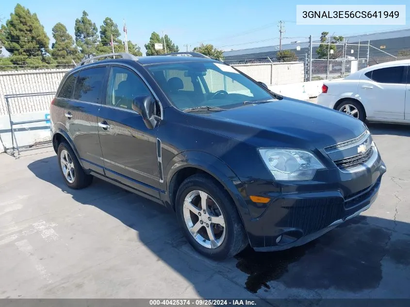 2012 Chevrolet Captiva Sport Lt VIN: 3GNAL3E56CS641949 Lot: 40425374