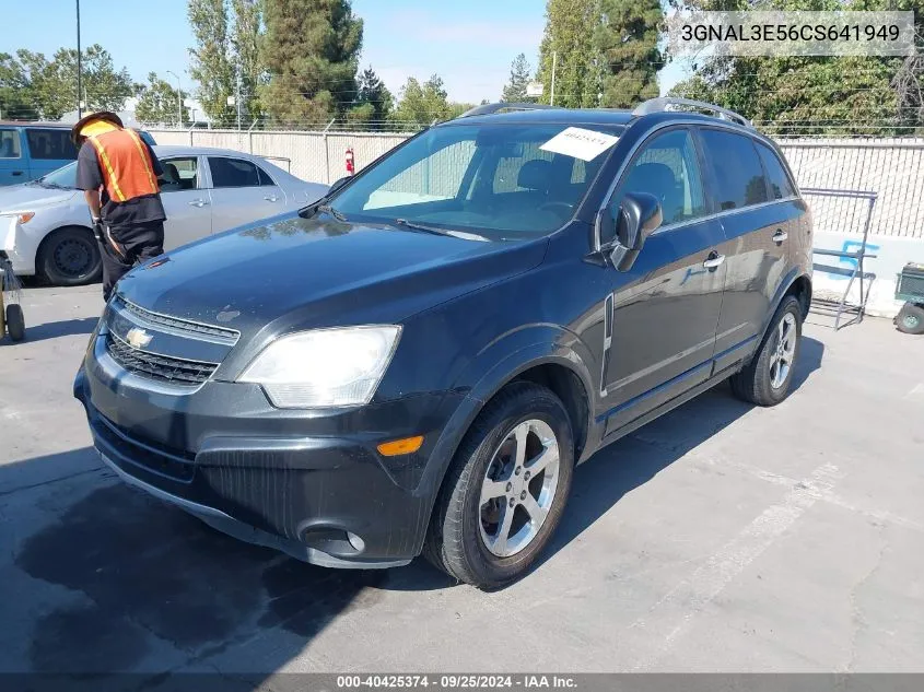 2012 Chevrolet Captiva Sport Lt VIN: 3GNAL3E56CS641949 Lot: 40425374