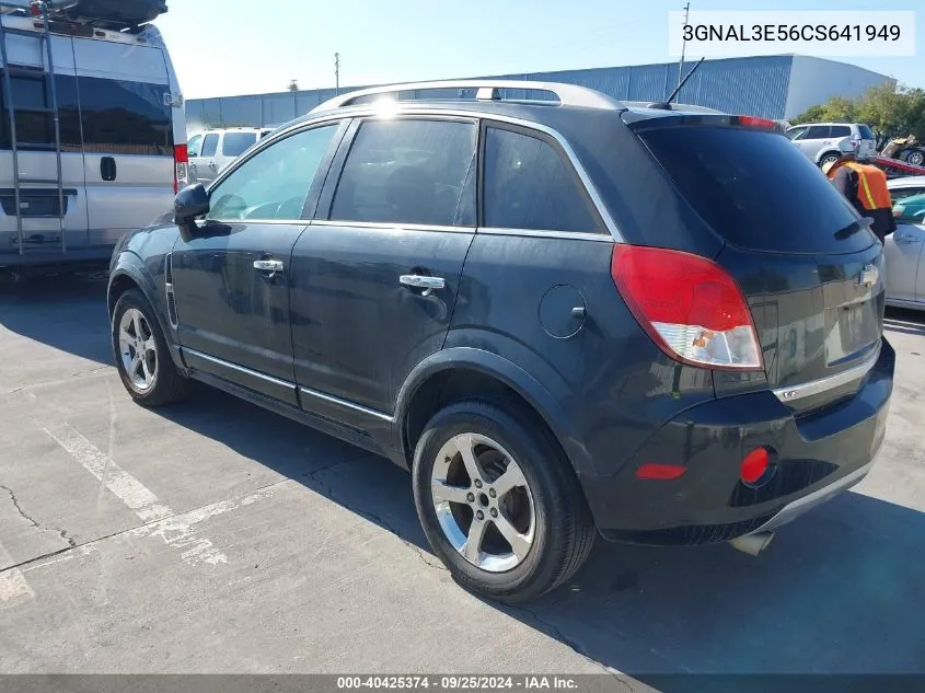 2012 Chevrolet Captiva Sport Lt VIN: 3GNAL3E56CS641949 Lot: 40425374