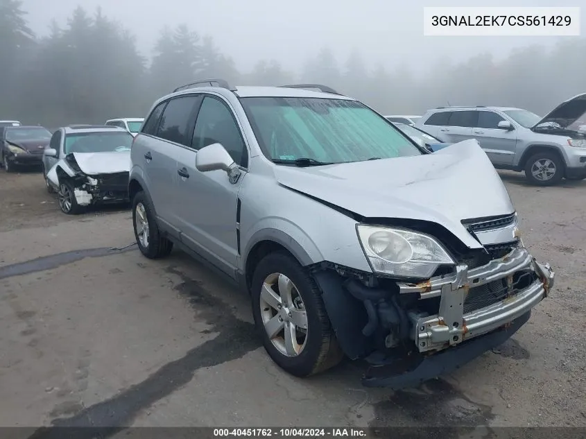 2012 Chevrolet Captiva Sport 2Ls VIN: 3GNAL2EK7CS561429 Lot: 40451762