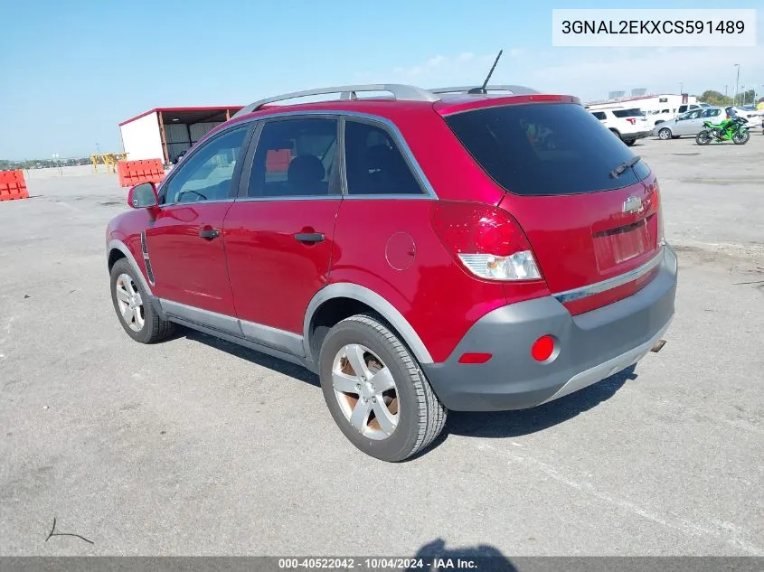 2012 Chevrolet Captiva Sport 2Ls VIN: 3GNAL2EKXCS591489 Lot: 40522042