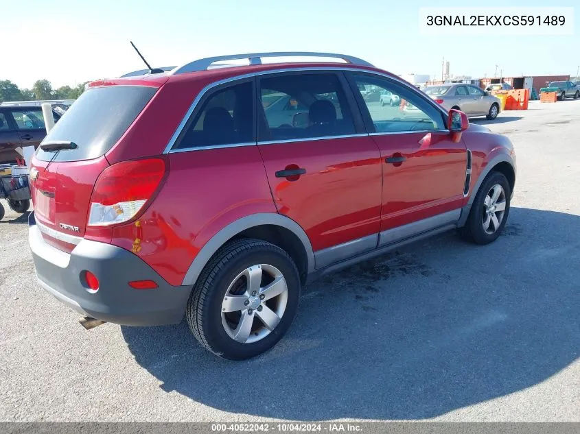 2012 Chevrolet Captiva Sport 2Ls VIN: 3GNAL2EKXCS591489 Lot: 40522042