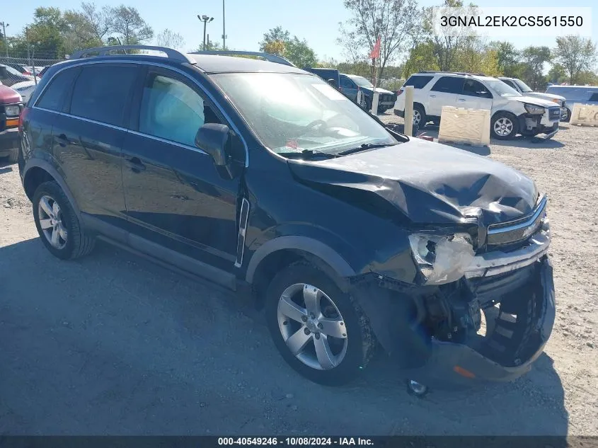 2012 Chevrolet Captiva Sport 2Ls VIN: 3GNAL2EK2CS561550 Lot: 40549246