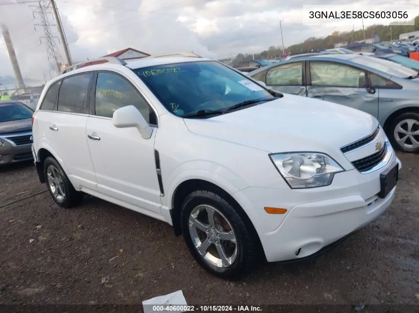 2012 Chevrolet Captiva Sport Lt VIN: 3GNAL3E58CS603056 Lot: 40600022