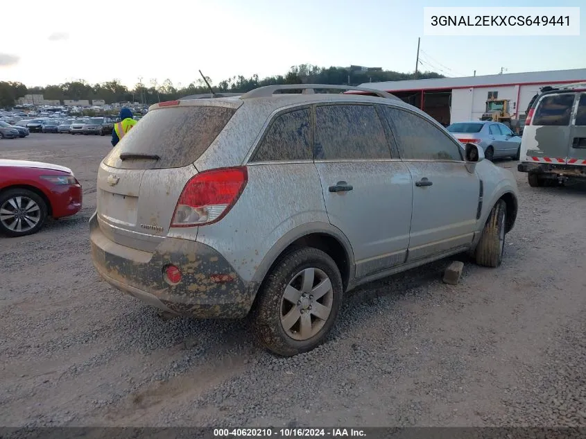 3GNAL2EKXCS649441 2012 Chevrolet Captiva Sport 2Ls