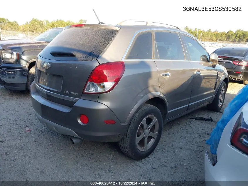 2012 Chevrolet Captiva Sport Lt VIN: 3GNAL3E53CS530582 Lot: 40620412