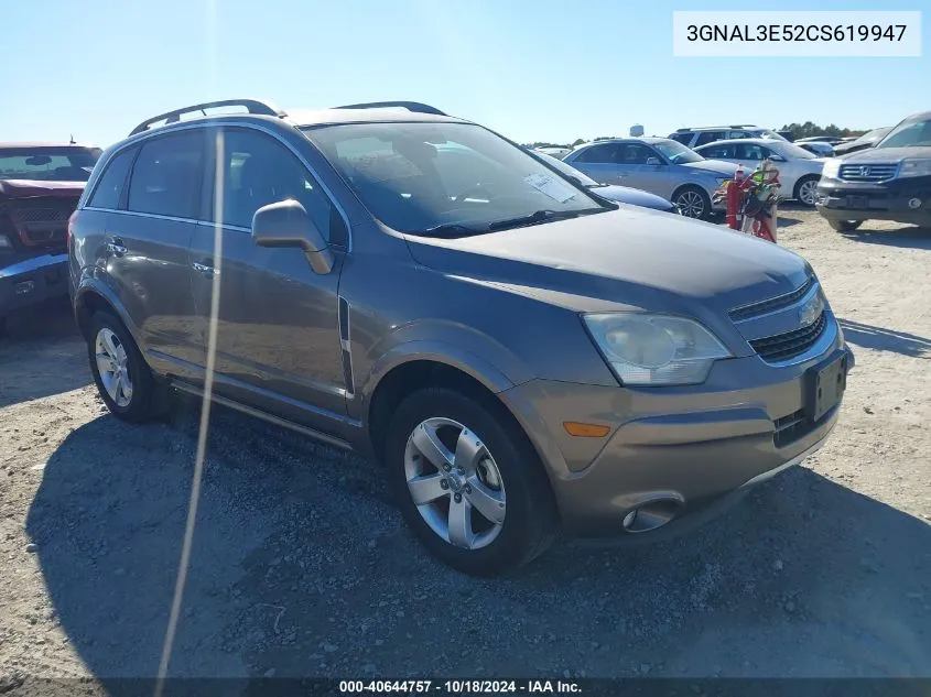 2012 Chevrolet Captiva Sport Lt VIN: 3GNAL3E52CS619947 Lot: 40644757