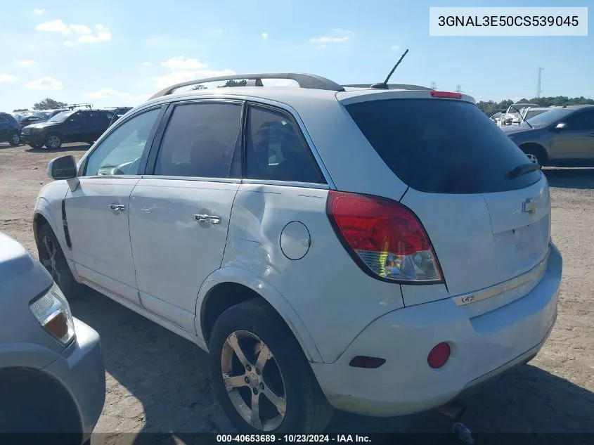 2012 Chevrolet Captiva Sport Lt VIN: 3GNAL3E50CS539045 Lot: 40653689