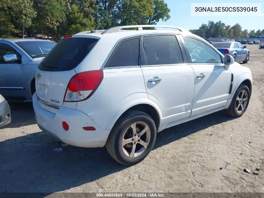 2012 Chevrolet Captiva Sport Lt VIN: 3GNAL3E50CS539045 Lot: 40653689