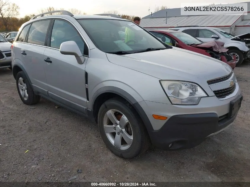 2012 Chevrolet Captiva Sport 2Ls VIN: 3GNAL2EK2CS578266 Lot: 40660992