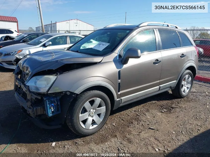 2012 Chevrolet Captiva Sport 2Ls VIN: 3GNAL2EK7CS566145 Lot: 40675073