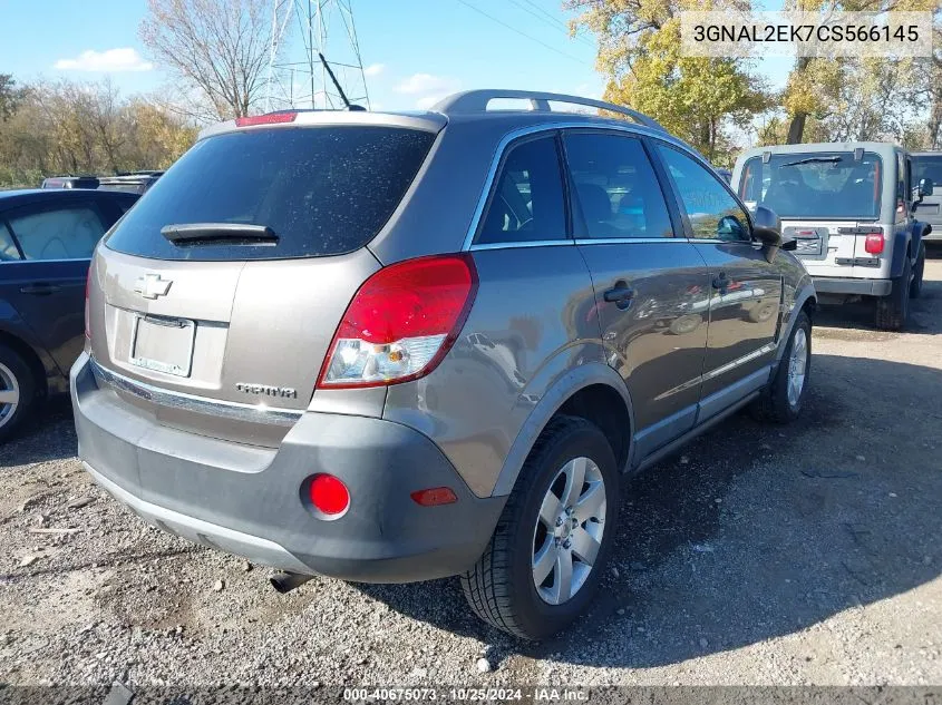 2012 Chevrolet Captiva Sport 2Ls VIN: 3GNAL2EK7CS566145 Lot: 40675073