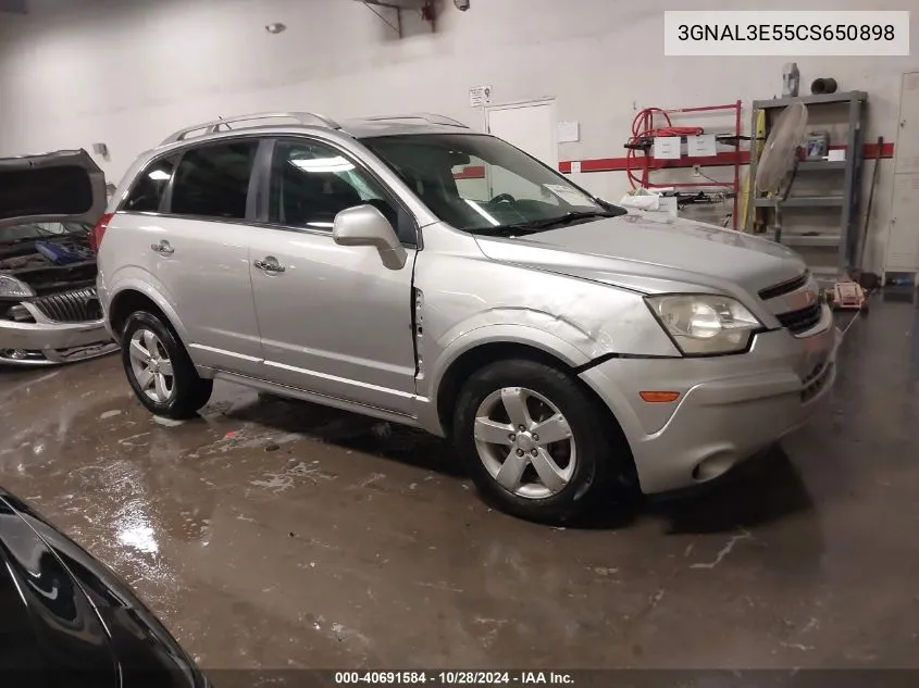 2012 Chevrolet Captiva Sport Lt VIN: 3GNAL3E55CS650898 Lot: 40691584