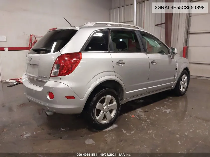 2012 Chevrolet Captiva Sport Lt VIN: 3GNAL3E55CS650898 Lot: 40691584