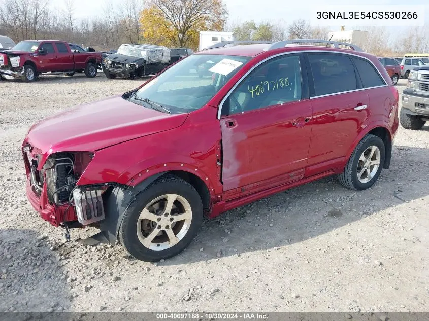 2012 Chevrolet Captiva Sport Lt VIN: 3GNAL3E54CS530266 Lot: 40697188