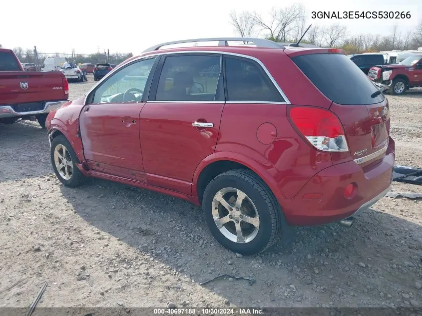 2012 Chevrolet Captiva Sport Lt VIN: 3GNAL3E54CS530266 Lot: 40697188