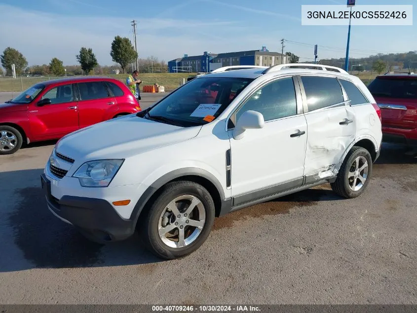 2012 Chevrolet Captiva Sport 2Ls VIN: 3GNAL2EK0CS552426 Lot: 40709246