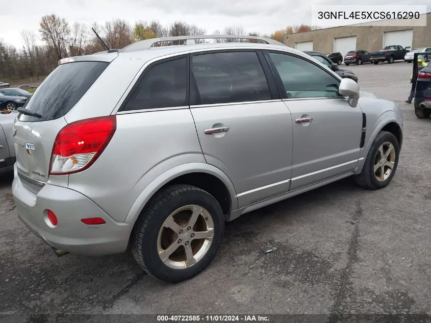 2012 Chevrolet Captiva Sport Fleet Ltz VIN: 3GNFL4E5XCS616290 Lot: 40722585