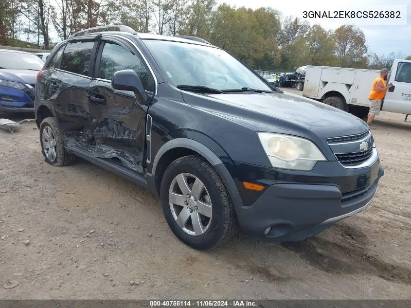 2012 Chevrolet Captiva Sport 2Ls VIN: 3GNAL2EK8CS526382 Lot: 40755114