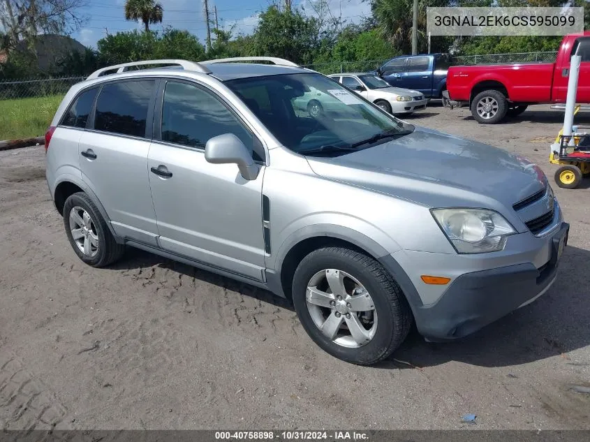 2012 Chevrolet Captiva Sport 2Ls VIN: 3GNAL2EK6CS595099 Lot: 40758898