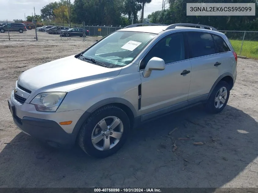 2012 Chevrolet Captiva Sport 2Ls VIN: 3GNAL2EK6CS595099 Lot: 40758898