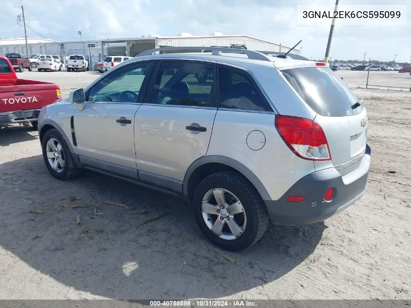 2012 Chevrolet Captiva Sport 2Ls VIN: 3GNAL2EK6CS595099 Lot: 40758898