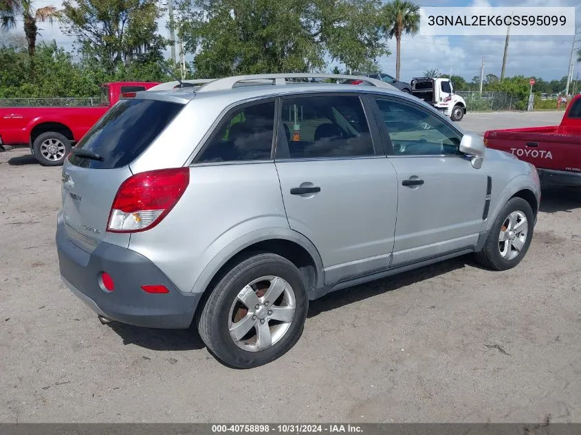 2012 Chevrolet Captiva Sport 2Ls VIN: 3GNAL2EK6CS595099 Lot: 40758898