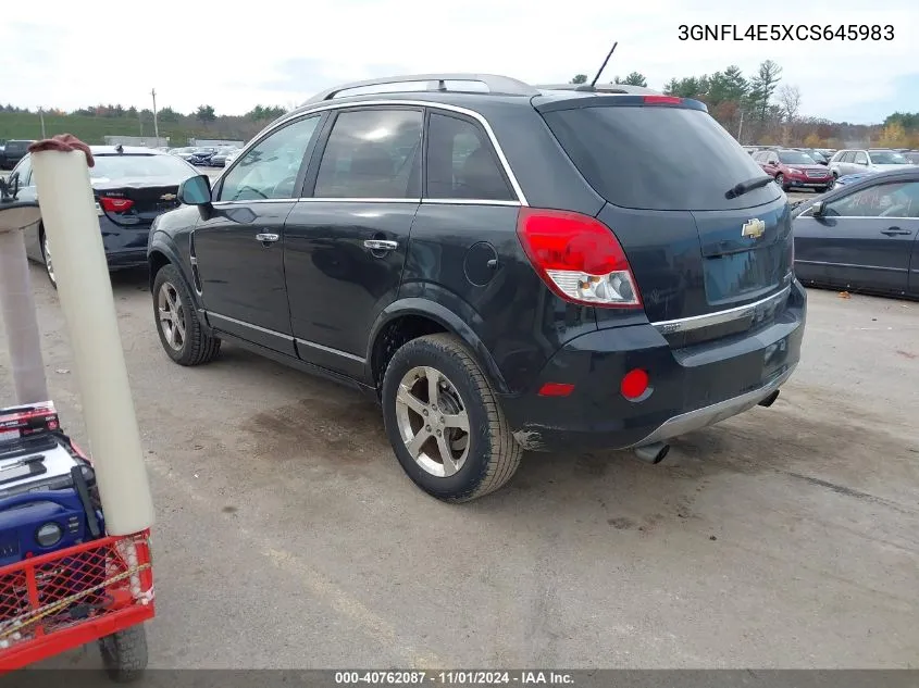 2012 Chevrolet Captiva Sport Fleet Ltz VIN: 3GNFL4E5XCS645983 Lot: 40762087