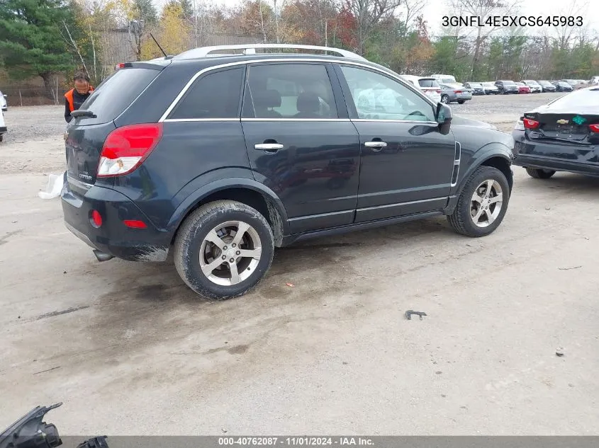 2012 Chevrolet Captiva Sport Fleet Ltz VIN: 3GNFL4E5XCS645983 Lot: 40762087