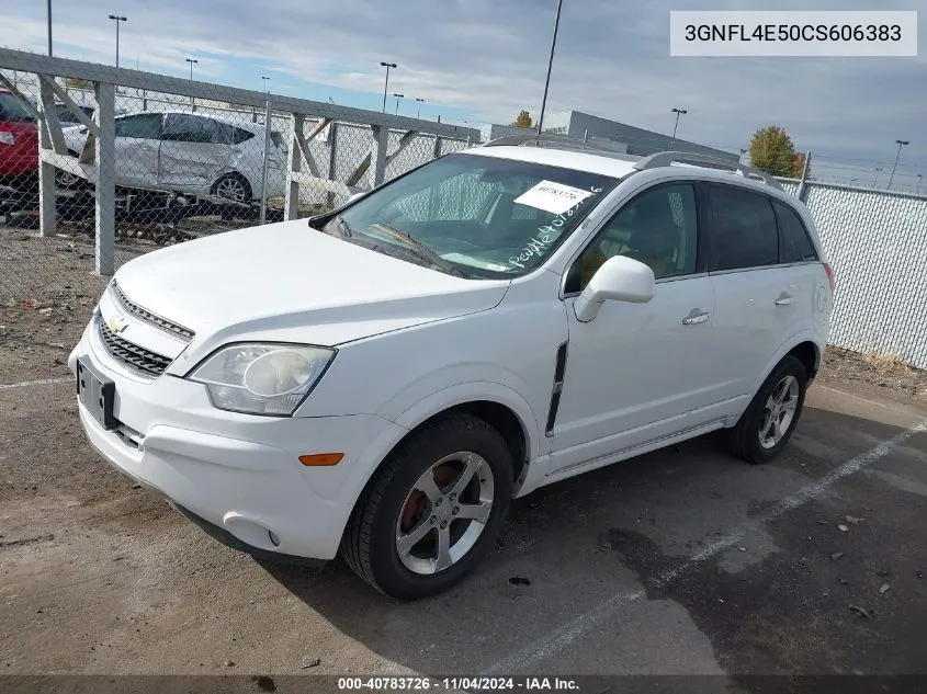 2012 Chevrolet Captiva Sport Fleet Ltz VIN: 3GNFL4E50CS606383 Lot: 40783726