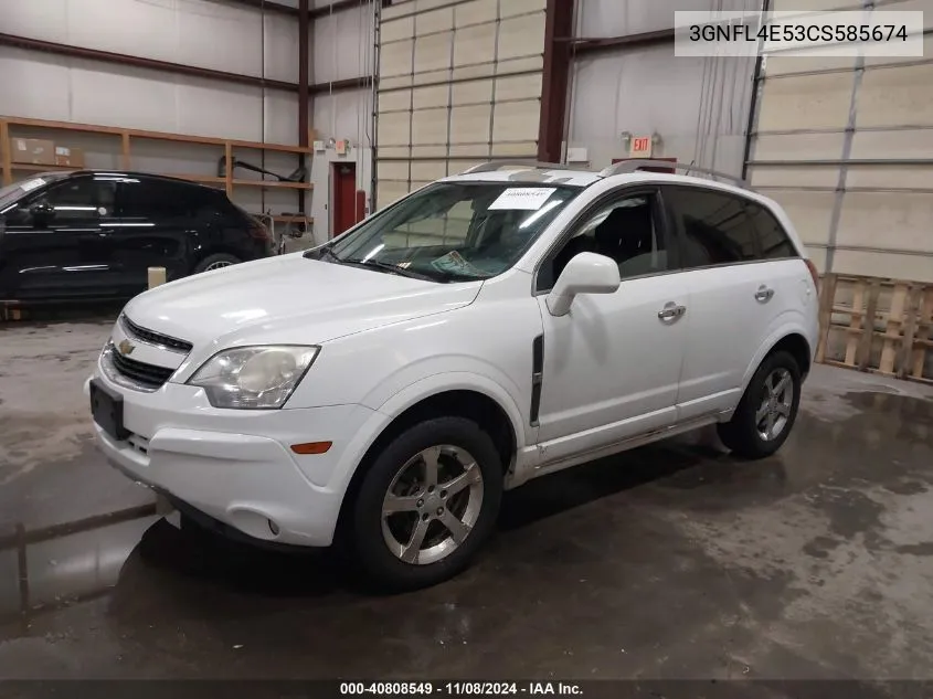 2012 Chevrolet Captiva Sport Fleet Ltz VIN: 3GNFL4E53CS585674 Lot: 40808549