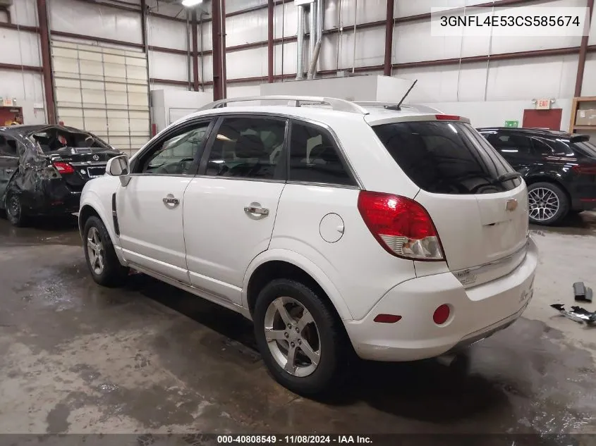 2012 Chevrolet Captiva Sport Fleet Ltz VIN: 3GNFL4E53CS585674 Lot: 40808549