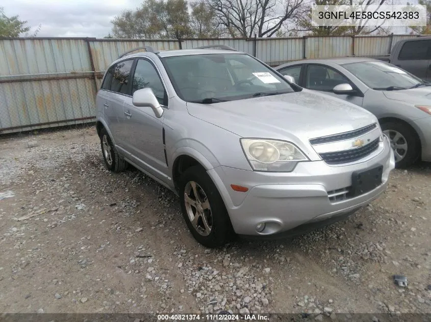 2012 Chevrolet Captiva Sport Fleet Ltz VIN: 3GNFL4E58CS542383 Lot: 40821374