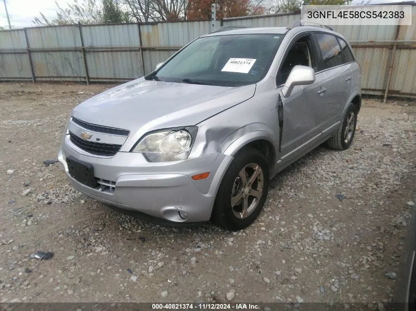 2012 Chevrolet Captiva Sport Fleet Ltz VIN: 3GNFL4E58CS542383 Lot: 40821374